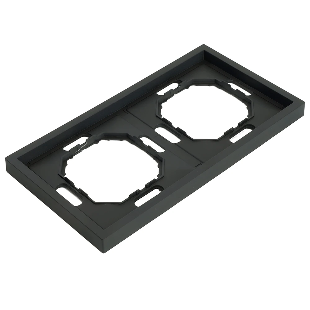 Рамка STEKKER, PFR00-5002-05 2-местная, серия Эмили, черный уголь, soft touch 49859 4