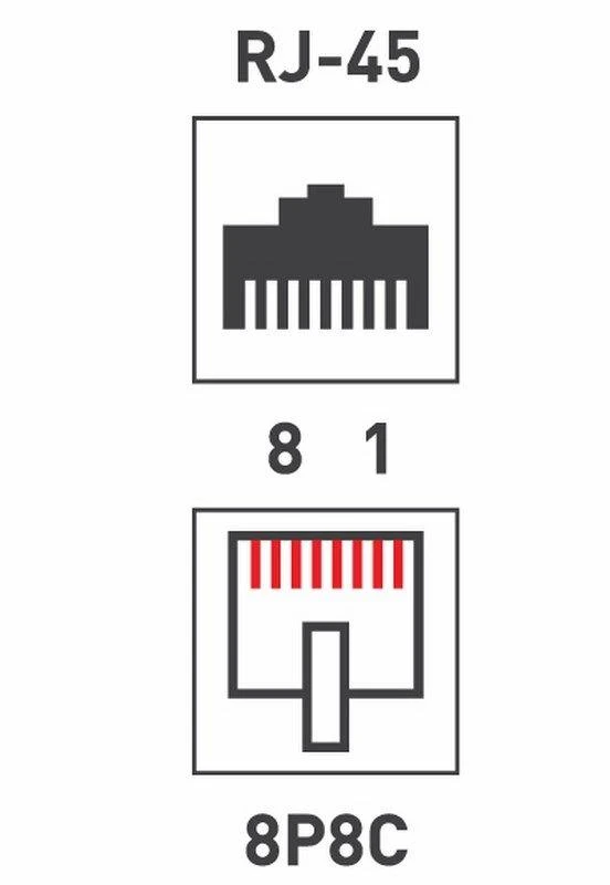 Джек компьютерный RJ45 (8P8C) кат.5E с экраном (уп.100шт) Rexant 05-1023 8