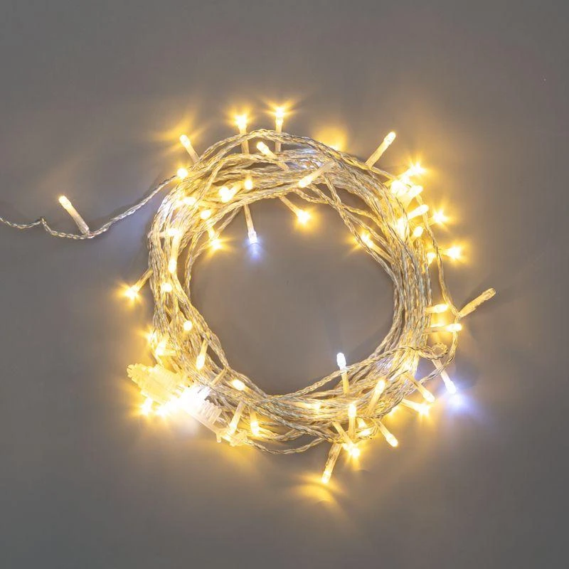 Гирлянда светодиодная "Нить" 20м 150LED тепл. бел. 3.4Вт 230В IP44 эффект мерцания провод прозр. Neon-Night 305-566 4