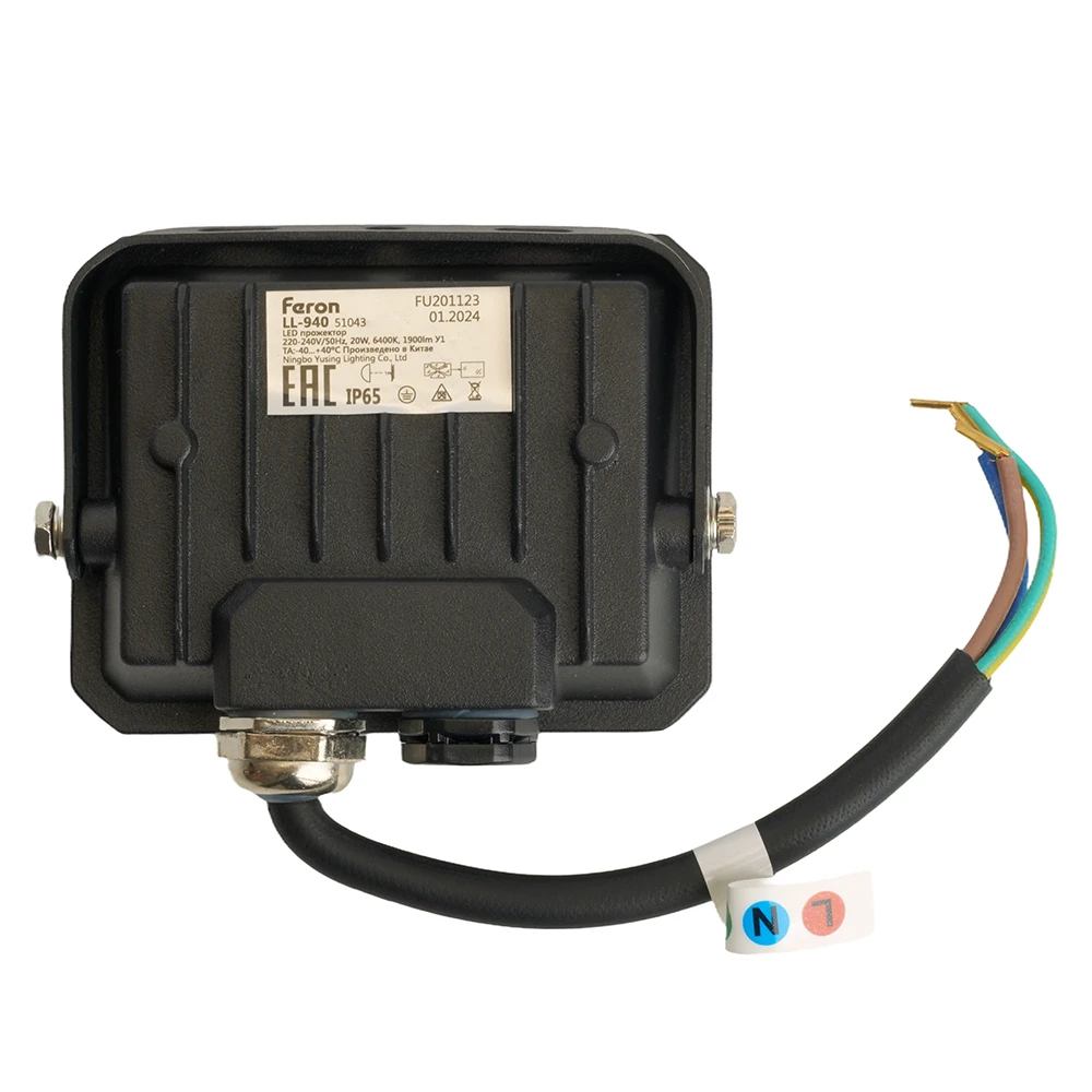 Светодиодный прожектор Feron LL-940 IP65 20W 6400K 51043 3