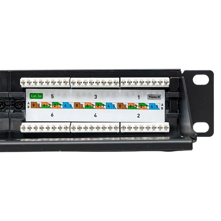 Патч-панель 19дюйм 1U кат.5E UTP неэкранир. 24 порта RJ45 110 IDC с органайзером TERACOM EKF TRC-PPNL-5EUTP-C1U24 4