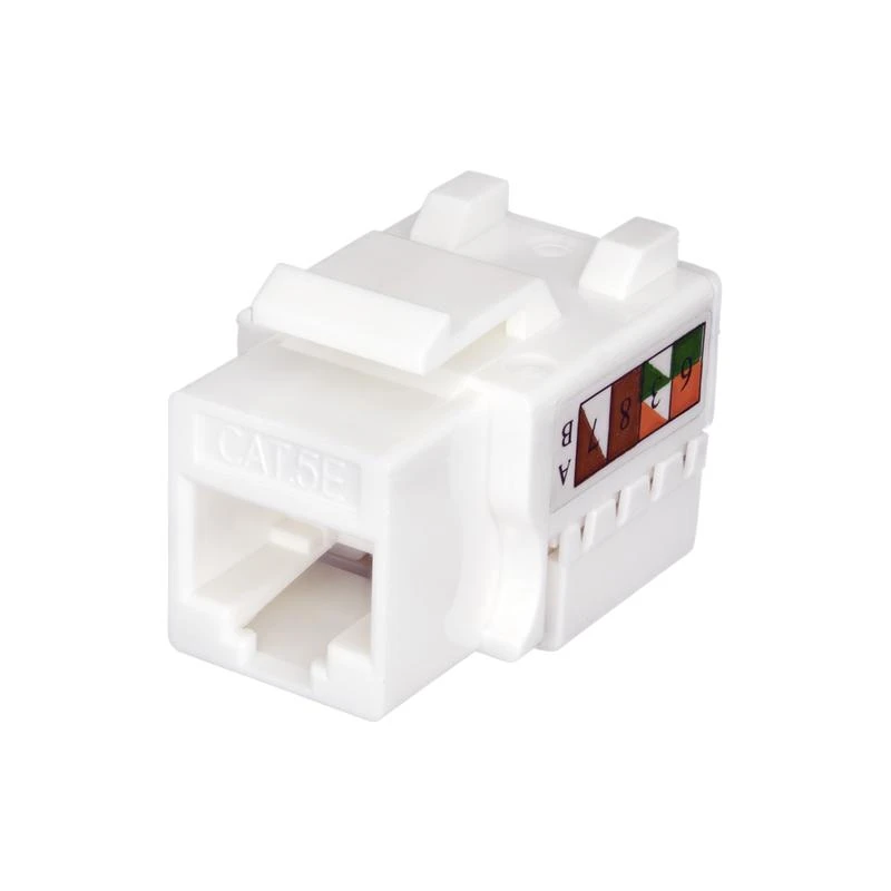 Модуль Keystone Jack RJ45 (8P8C) UTP кат.5E инструментал. бел. SUPRLAN 10-0313 2
