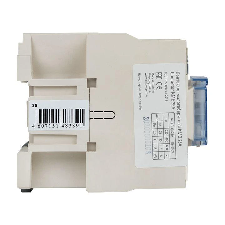 Контактор КМЭ 25А кат. 380В AC 1НЗ EKF ctr-s-25-380-nc 7