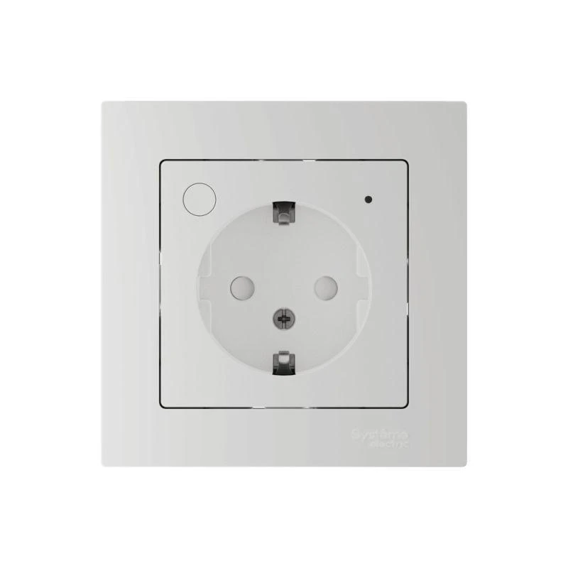 Розетка AtlasDesign Smart 16А L+N с заземл. защ. шторки Zigbee механизм бел. SE ATN000145Z 2