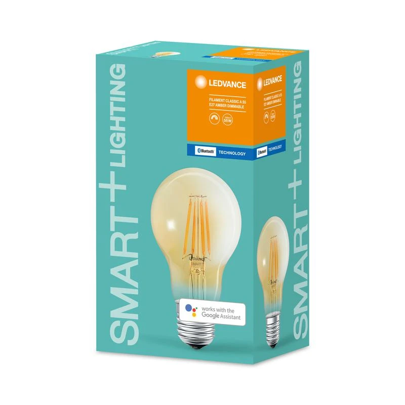 Лампа светодиодная SMART+ Filament Classic Dimmable 55 6Вт/2400К E27 LEDVANCE 4058075208582 1