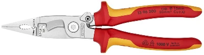 Клещи электромонтажные VDE 6-в-1 L-200мм Knipex KN-1396200