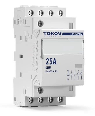 Контактор модульный 36мм 25А 230В АС 4НО PRIZMA TOKOV ELECTRIC TKE-PZ-MC-2-25-230-40