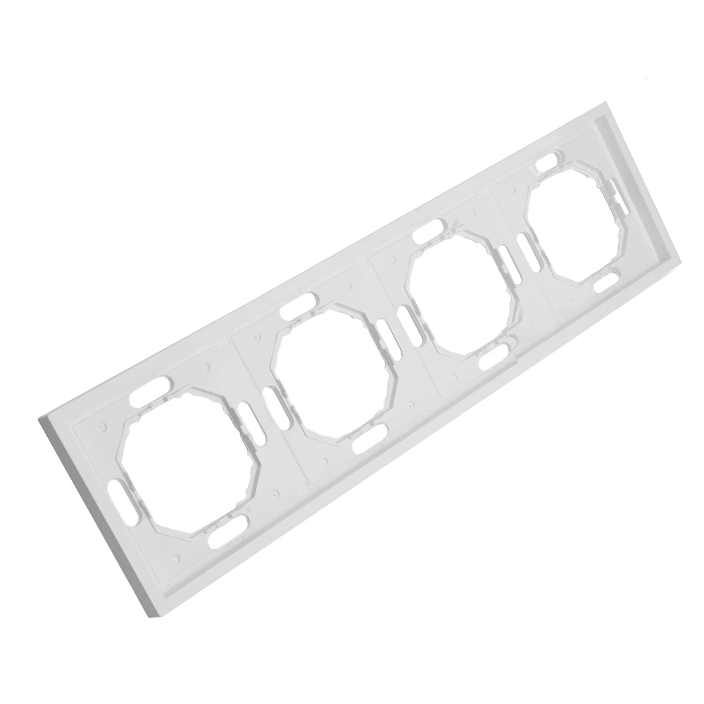Рамка STEKKER, PFR00-5004-01 4-местная, серия Эмили, белый фарфор, soft touch 49887 2