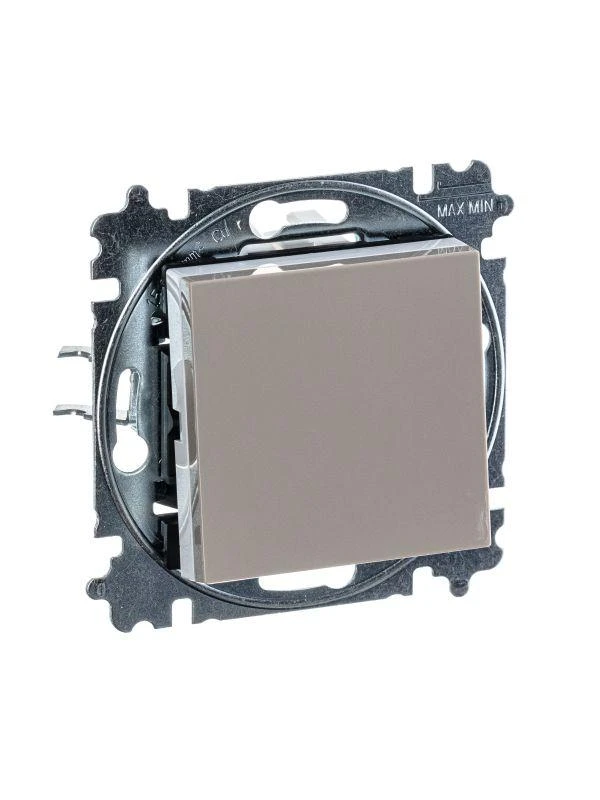 Переключатель 1-кл. СП Levit IP20 кофе макиато/бел. ABB 2CHH590645A6018 1