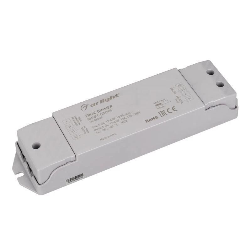 Диммер Smart-DIM105 12-48В 15А TRIAC IP20 пластик Arlight 025029 1
