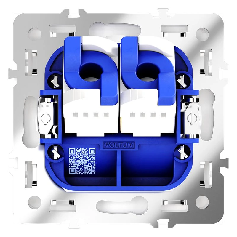 Розетка компьютерная 2-м СП S70 RJ45 + RJ45 кат.6 механизм бел. глянцевый Voltum VLS060201 4
