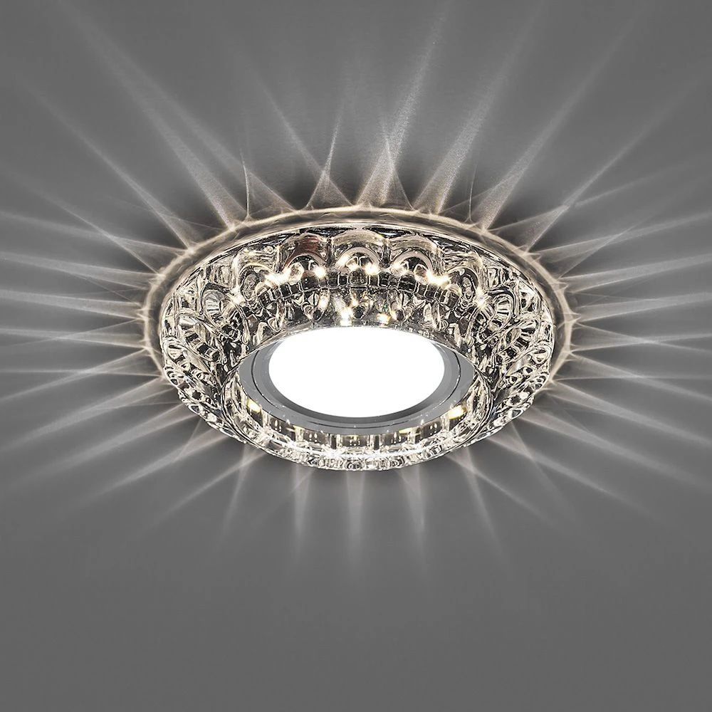 Светильник встраиваемый с LED подсветкой Feron CD987 потолочный MR16 G5.3 прозрачный 32664 1