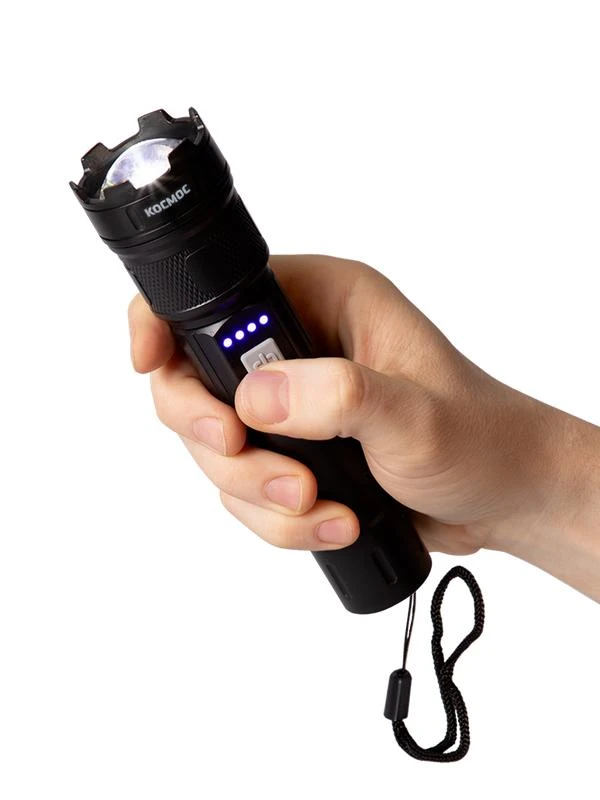 Фонарь ручной аккум. 5Вт P50 LED/ZOOM/Li-ion 1200мА.ч ABS КОСМОС KOC122Lit 4