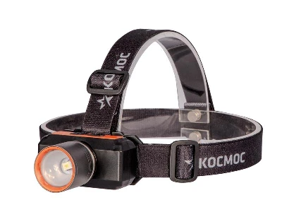 Фонарь налобный аккум. 10Вт Laser LED/ 1200мА.ч ABS пластик + алюм. КОСМОС (KOC534Lit) 0