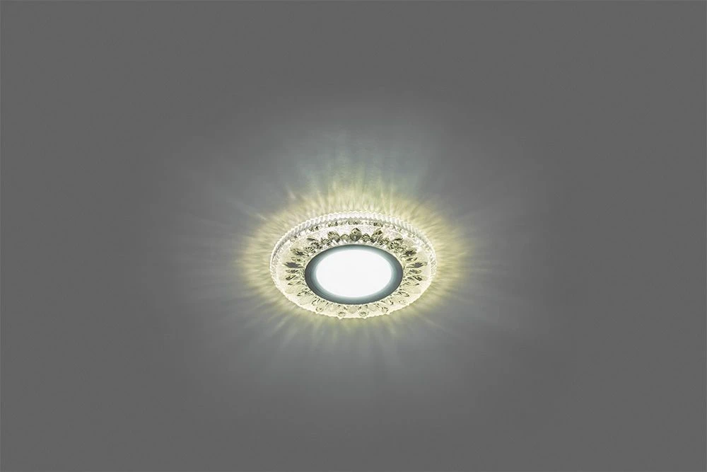 Светильник встраиваемый с белой LED подсветкой Feron CD903 потолочный MR16 G5.3 желтый 28975 1