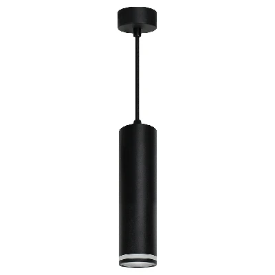 Светильник потолочный Feron ML1708 Barrel LUNA на подвесе  MR16 35W 230V, черный 55*280 48084