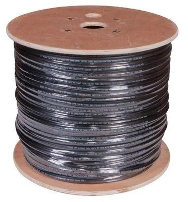 Кабель витая пара F/UTP кат.5e 4х2х24AWG solid PE OUTDOOR трос черн. (м) Rexant 01-0144 1