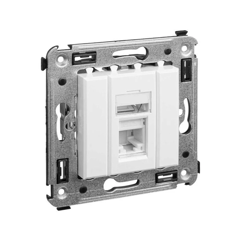 Розетка компьютерная 1-м СП Avanti "Белое облако" RJ45 кат.5E DKC 4400463 1