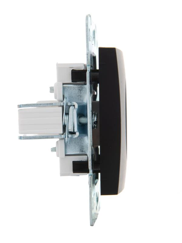 Розетка компьютерная 1-м СП Karina RJ45 механизм черн. бархат LEZARD 707-4288-139 2