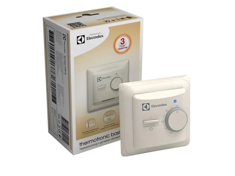 Термостат механический ETB-16 Basic 16А датчик пола Electrolux НС-1013675 2