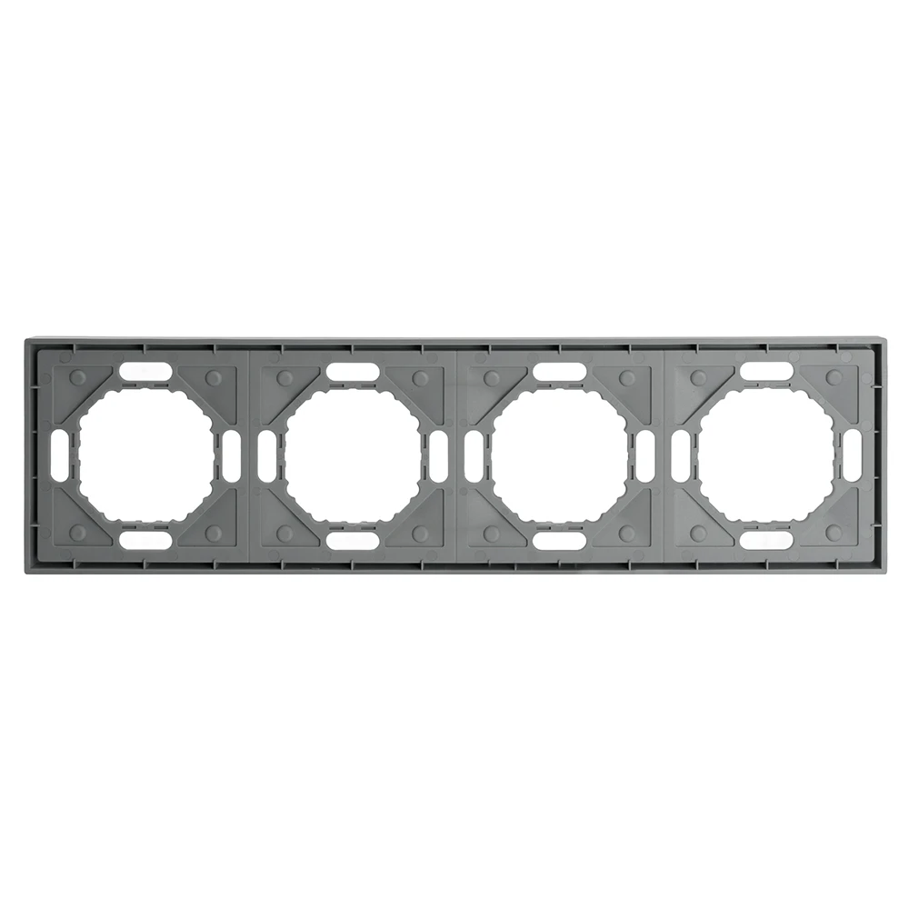 Рамка STEKKER, PFR00-5004-10 4-местная, серия Эмили, платиново-серый, soft touch 49965 2