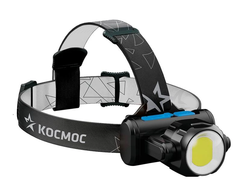 Фонарь аккумуляторный налобный XPE 3Вт COB 5Вт аккум. LI-on 1.2А.ч ЗУ Micro USB КОСМОС KOCH5WLi-On 1