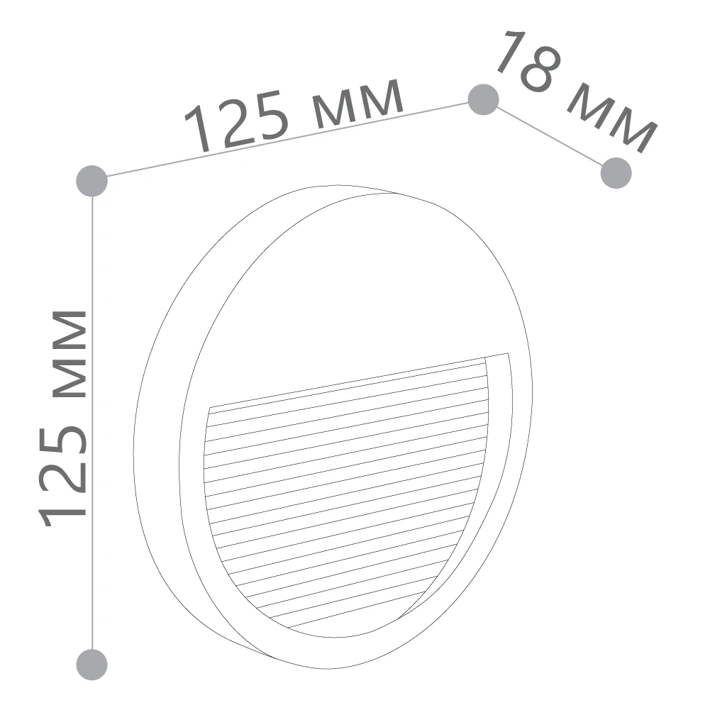 Светодиодный светильник Feron DH203 накладной 5W 4000K, IP65, черный 41162 3