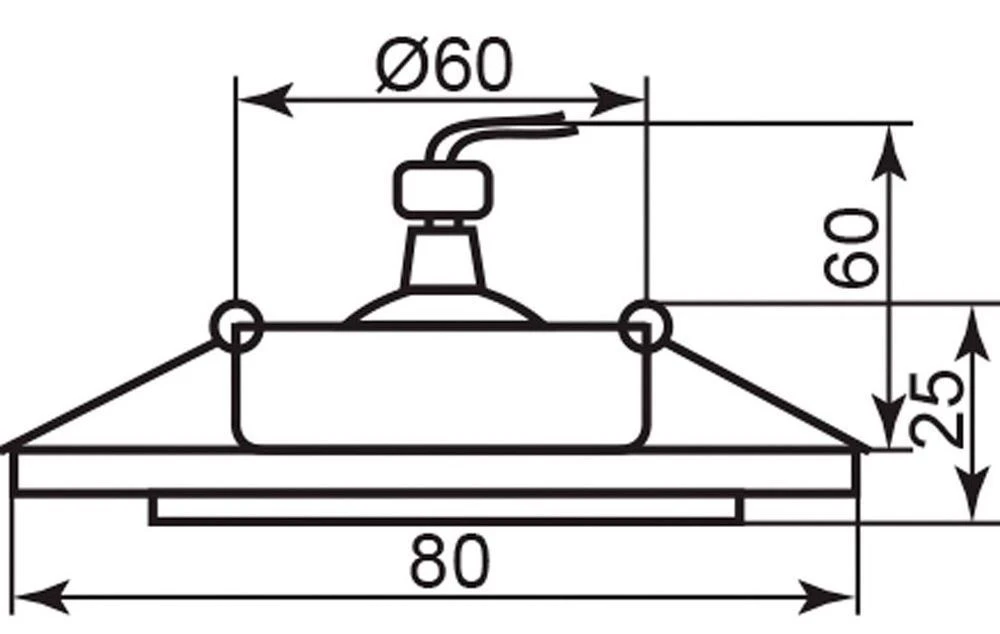 Светильник встраиваемый Feron DL240 потолочный MR16 G5.3 черный-алюминий 18635 1