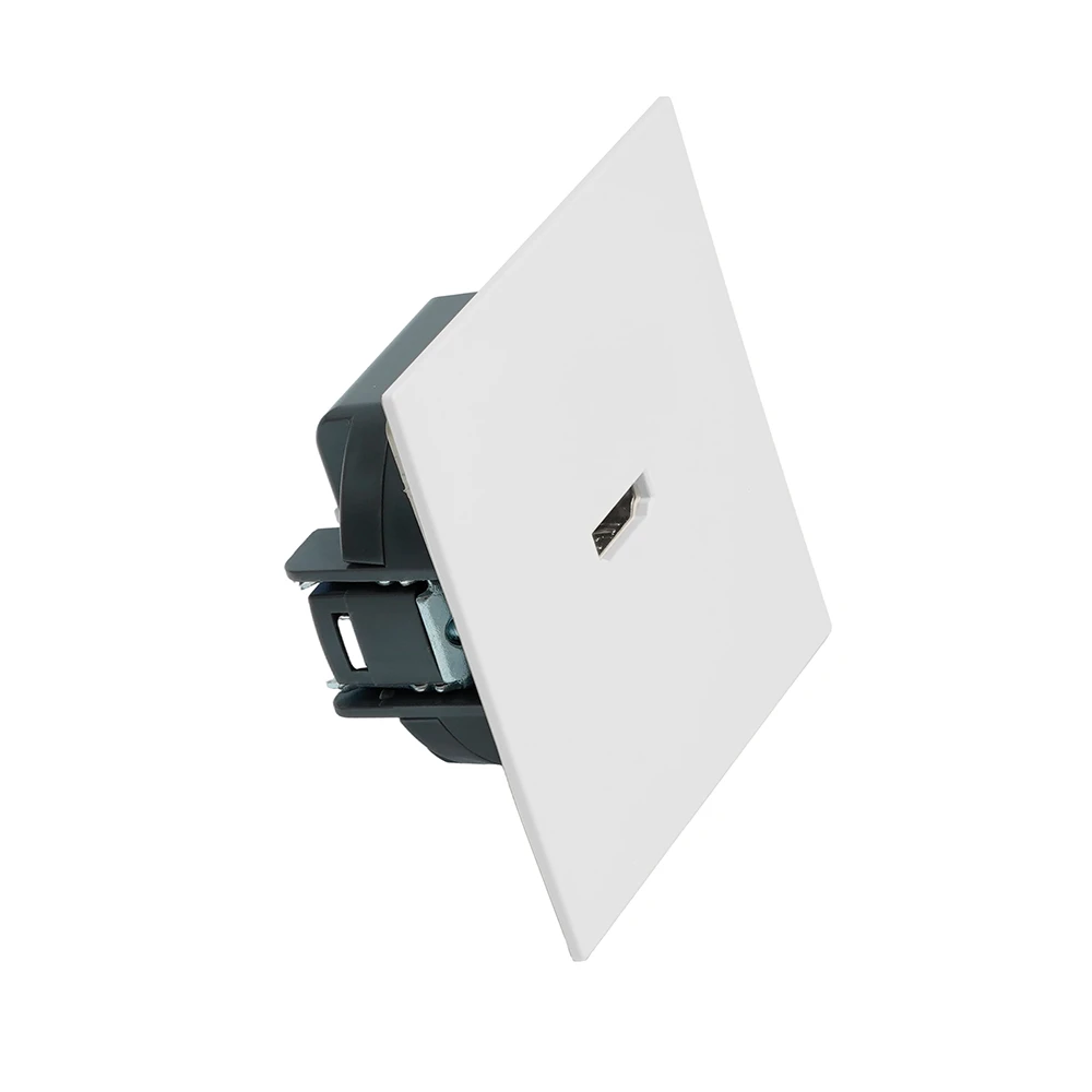 Розетка HDMI 2.0 Type A (механизм), STEKKER, серия Эмили, RST00-5118-01, белый фарфор, soft touch 50827 1