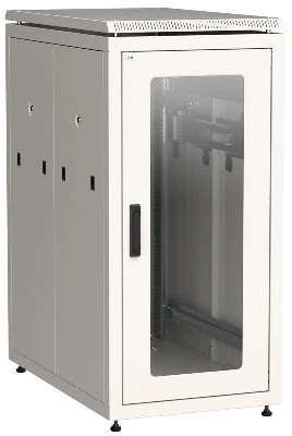 Шкаф сетевой LINEA N 24U 800х1000мм стеклян. передн. дверь; задн. перфорир. сер. ITK LN35-24U81-GP
