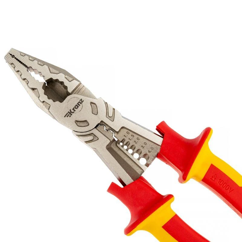 Плоскогубцы многофункциональные диэлектрические 230мм Kranz KR-12-4651-3 4