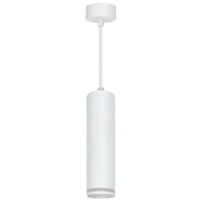 Светильник потолочный Feron ML1708 Barrel LUNA на подвесе  MR16 35W 230V, белый 55*200 48081
