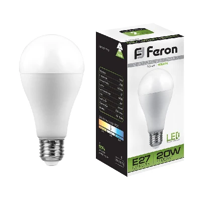 Лампа светодиодная Feron LB-98 Шар E27 20W 175-265V 4000K 25788