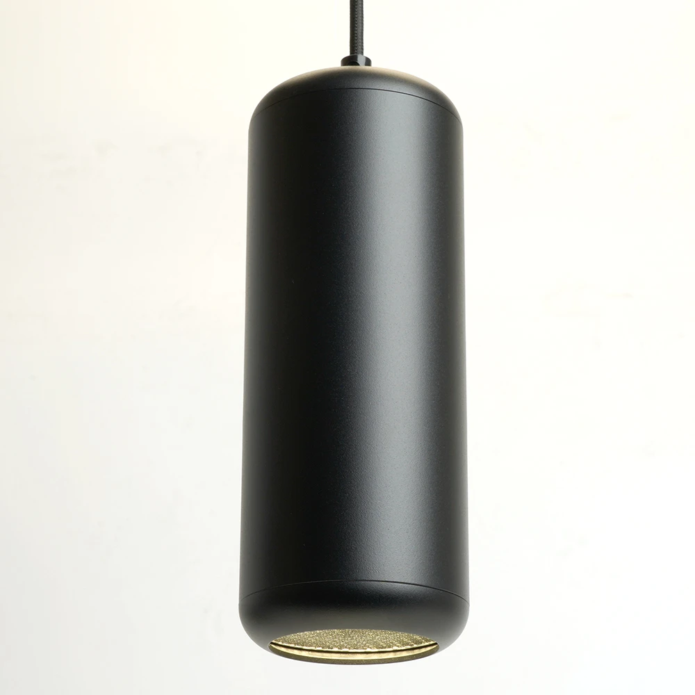 Светильник потолочный Feron HL3658 Barrel ECHO levitation 12W, 230V, GX53, чёрный, с антибликовой сеточкой, на подвесе 1,7 м 48403 1