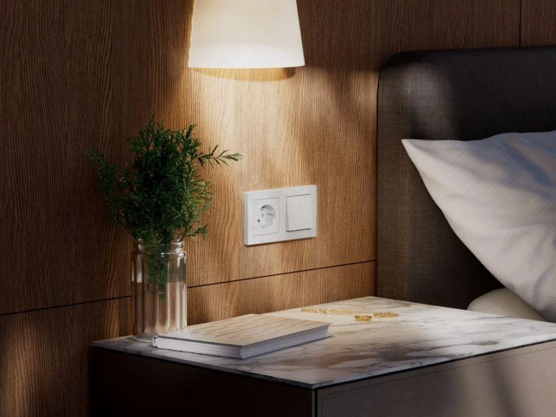 Выключатель 2-кл. AtlasDesign Smart 10А (сх. 5) L+N с подсветкой Zigbee механизм бел. SE ATN000153Z 1