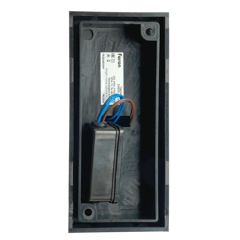 Светильник садово-парковый Feron.ONE DH015-P, на стену, 2*GU10 220-240V, черный пластик 51545 4