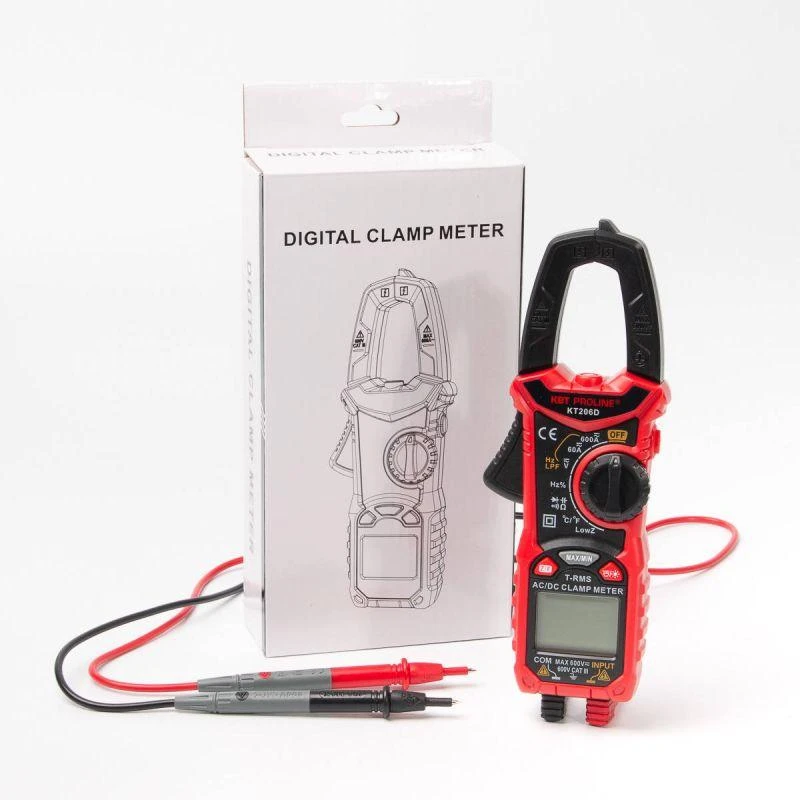 Клещи токовые цифровые KT 206D "PROLINE" КВТ 80753 2