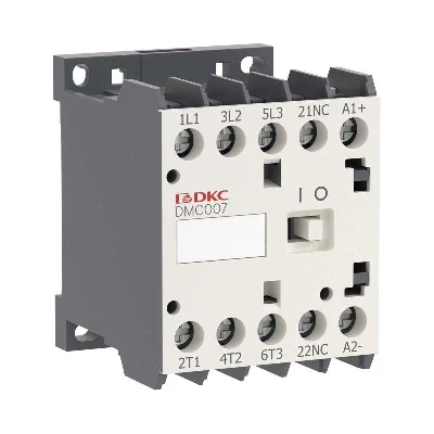Миниконтактор YON DMC007 7А 3кВт AC3 3P кат. 220В AC 1НО YON DMC007-3C10A230