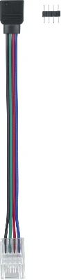 Коннектор для гибкого соединения RGB СД ленты 80 404 NLSC-RGB10mm-PCRGB-W-PC-IP20 (уп.5шт) NAVIGATOR 80404