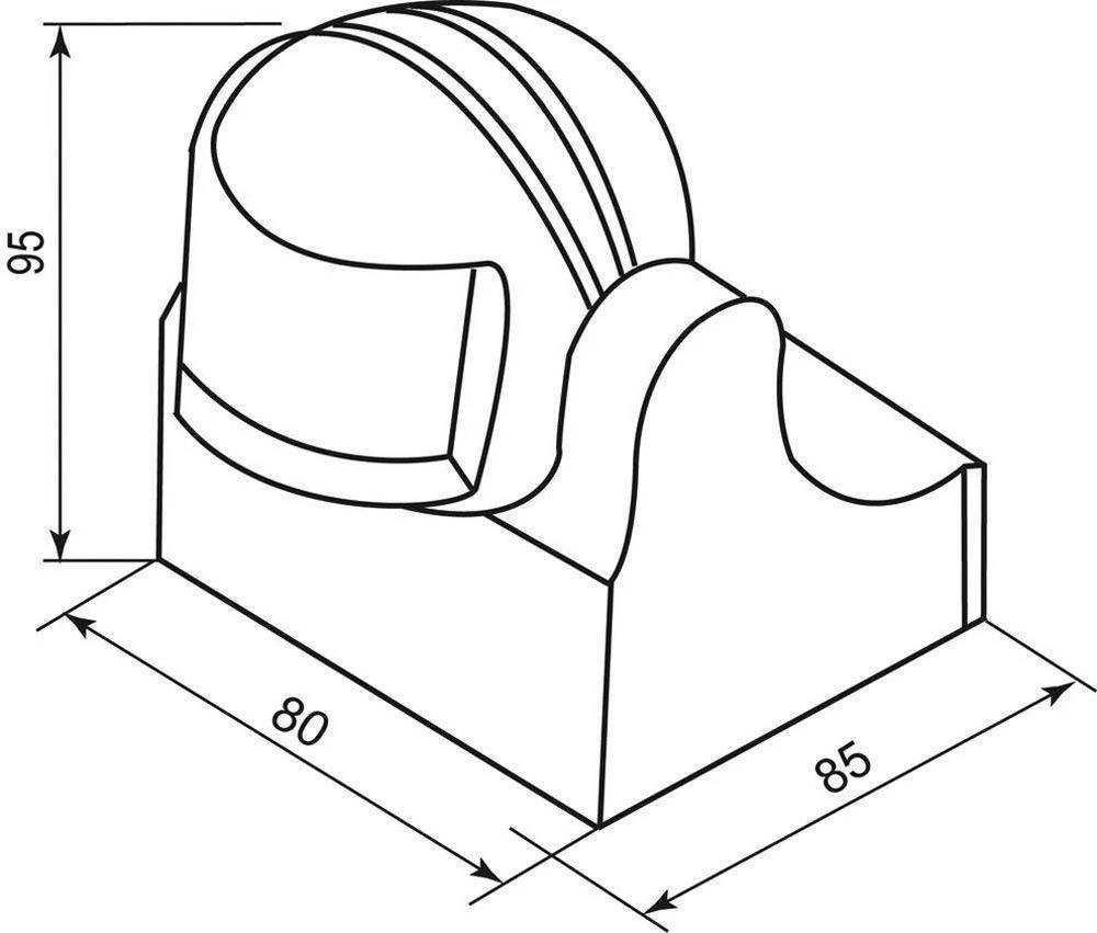 Датчик движения 1100W 12m 180° черный, SEN11/LX-39 22022 1