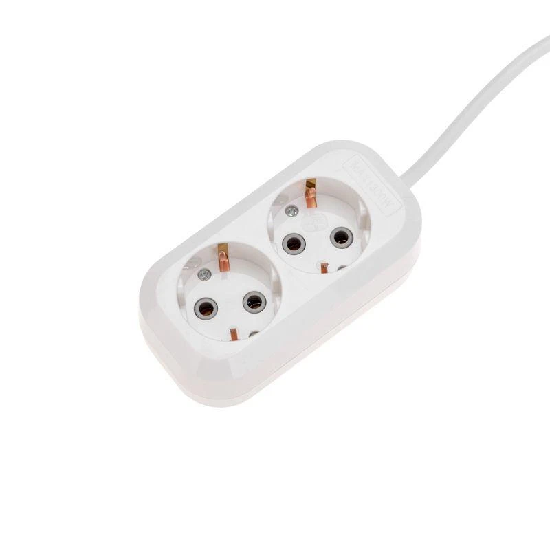 Удлинитель 2 гнезда 5м 3х0.75кв.мм с/з бел. PROCONNECT 13-4204 7