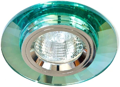 Светильник встраиваемый Feron 8160-2 потолочный MR16 G5.3 зеленый 19737