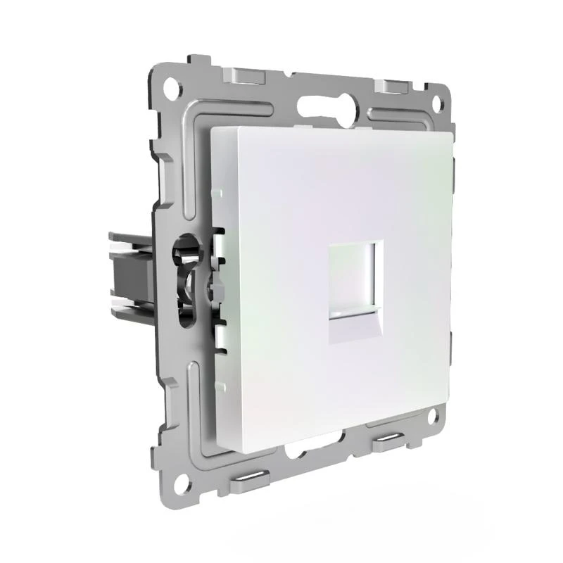 Розетка компьютерная 1-м СП Pixel RJ45 кат.5E механизм перламутр. TOKOV ELECTRIC TKE-PX-RC1-C04 2
