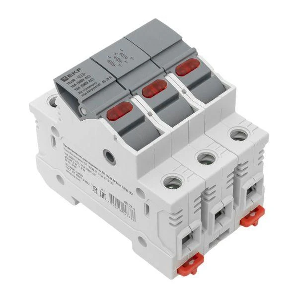 Предохранитель-разъединитель DF 10х38 3п (тип ПВЦ) EKF df103-e 3