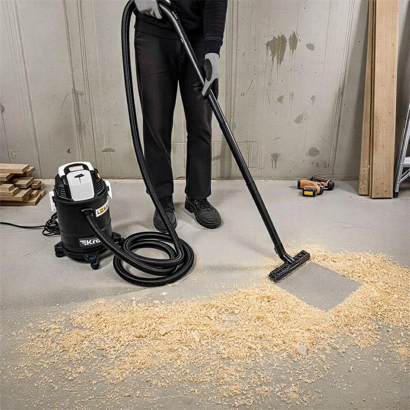 Пылесос строительный KR15 1200Вт 15л 4м Kranz KR-16-1115 8
