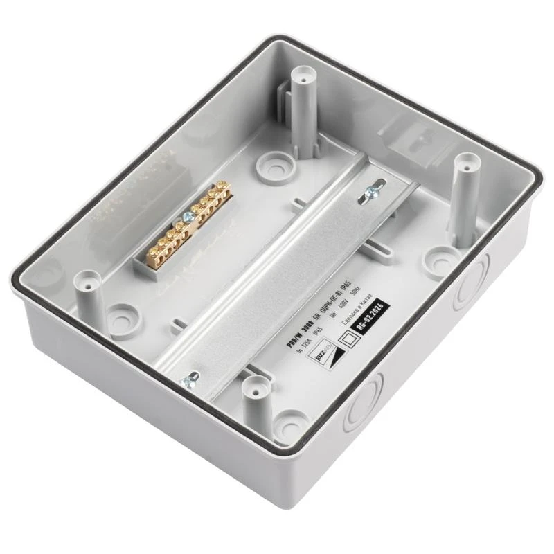 Бокс модульный накладной PDB/W 3008 GR (ЩРН-ПГ- 8) IP65 пластик. Pro JazzWay 5071988 10
