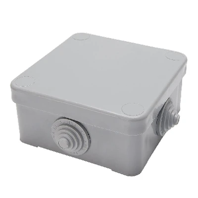 Коробка разветвительная STEKKER EBX10-34-44 250/380В, 75*75*44мм, 10А, 4 ввода, IP53, светло-серая (КЭМ 3-10-4 (П)) 39251