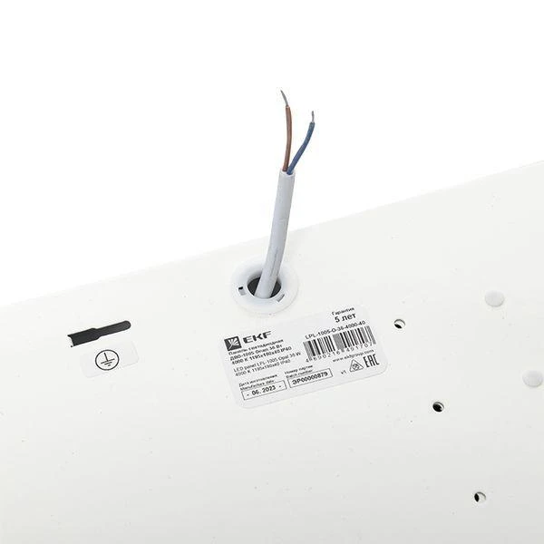 Светильник светодиодный ДВО-1005 36Вт 4000К IP40 1195х180х40 опал панель EKF LPL-1005-O-36-4000-40 8