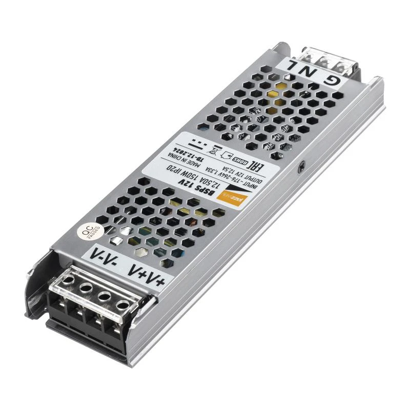 Блок питания для светодиод. ленты BSPS 150Вт 12.5А 12В IP20 метал. JazzWay 5024397 6