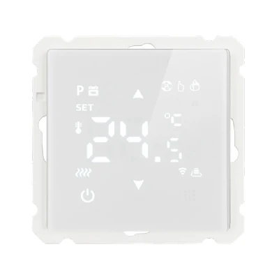 Терморегулятор Wi-Fi (механизм), STEKKER, 250В, 3500Вт, серия Катрин, GLS00-7119-01, белый 50374